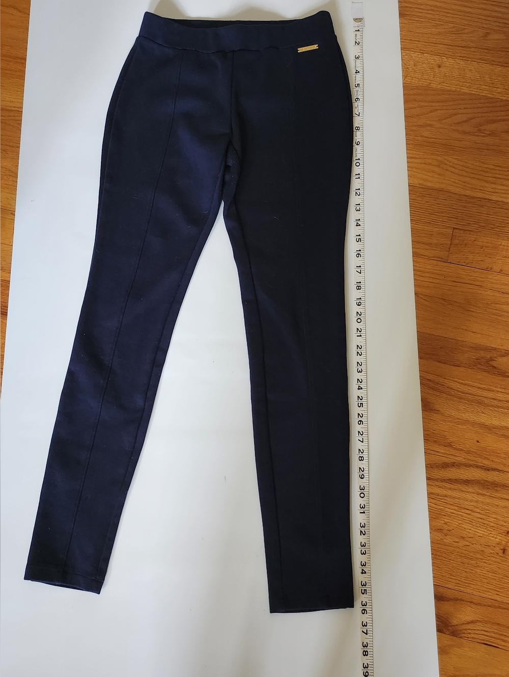 Navy Slim Ponte Legging Pants - Picture 3 of 7